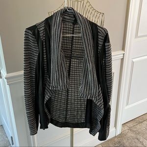 🤍🖤Jessica Simpson Black and Grey Light Weight Open Jacket  sz XL🤍🖤